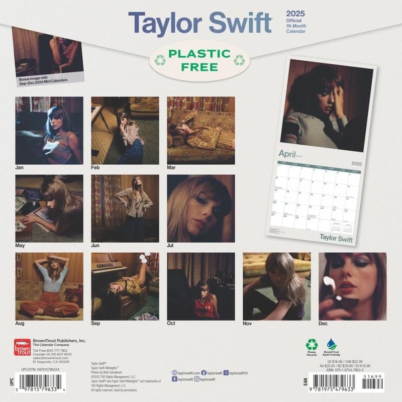 Acheter Calendrier Taylor Swift 2025 Commander facilement en ligne