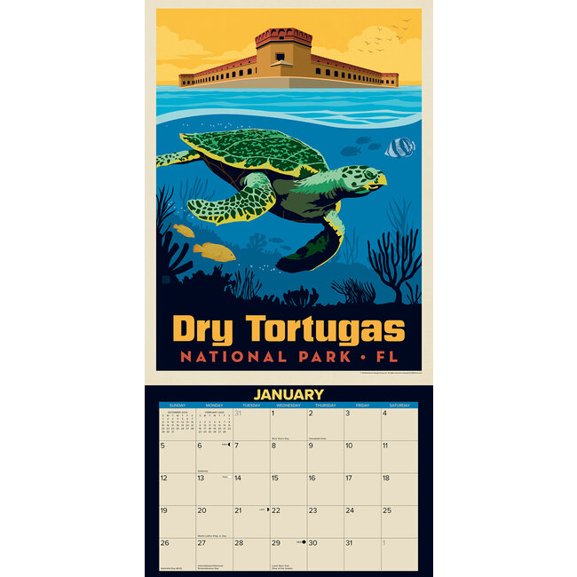 Buying National Parks Calendar 2025 simply order online