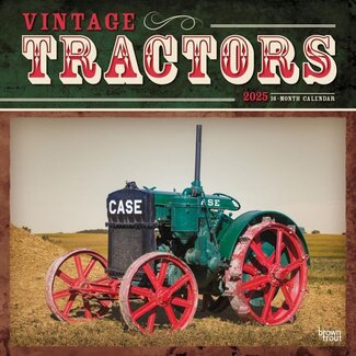 Browntrout Vintage Tractors Calendar 2025