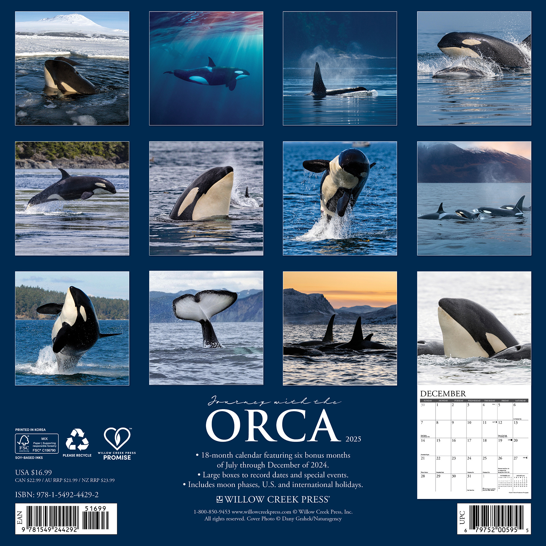 Buying Orca Calendar 2025 simply order online Kalenderwinkel.nl