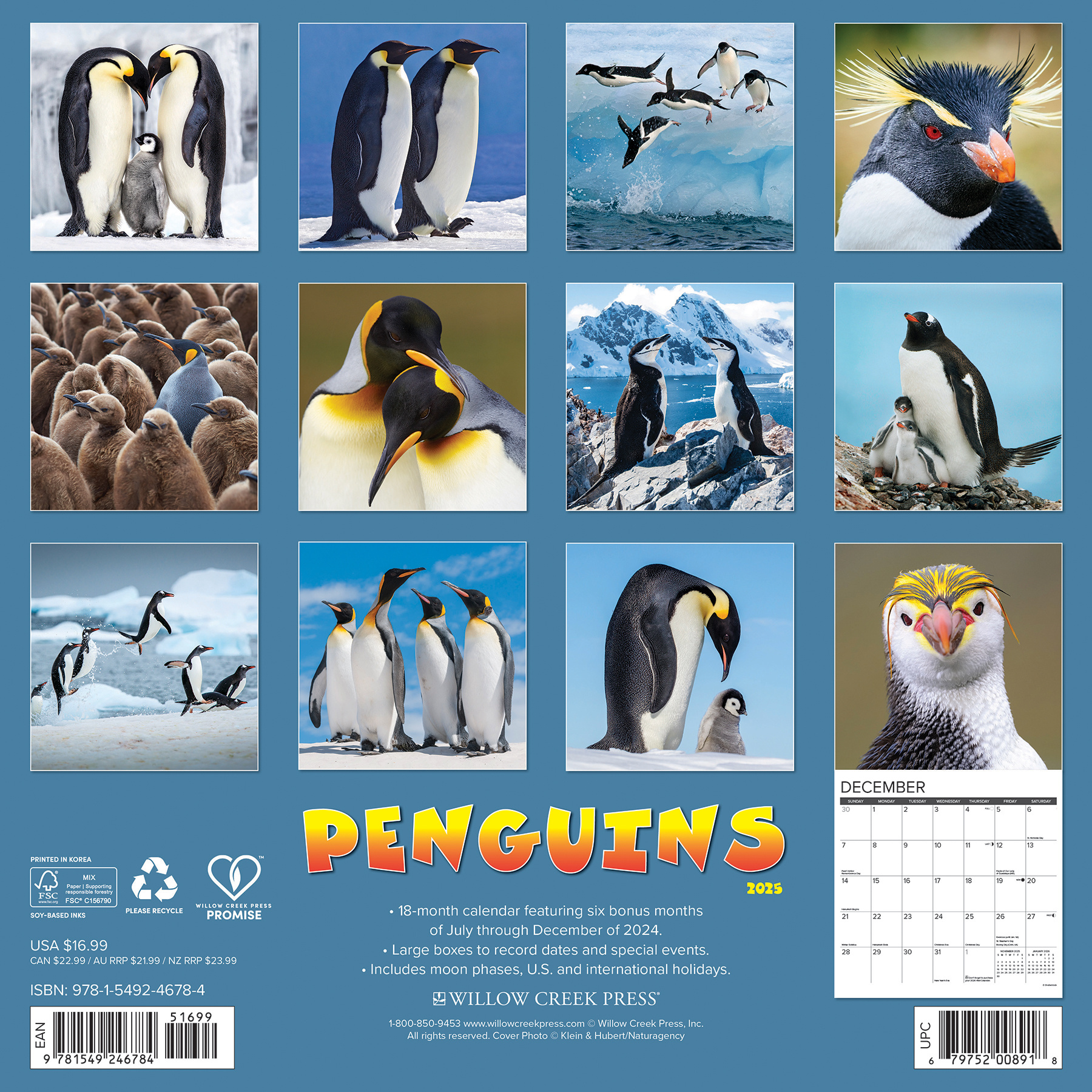 Pinguin Kalender 2025 Kopen? Bestel eenvoudig Online Kalenderwinkel.nl