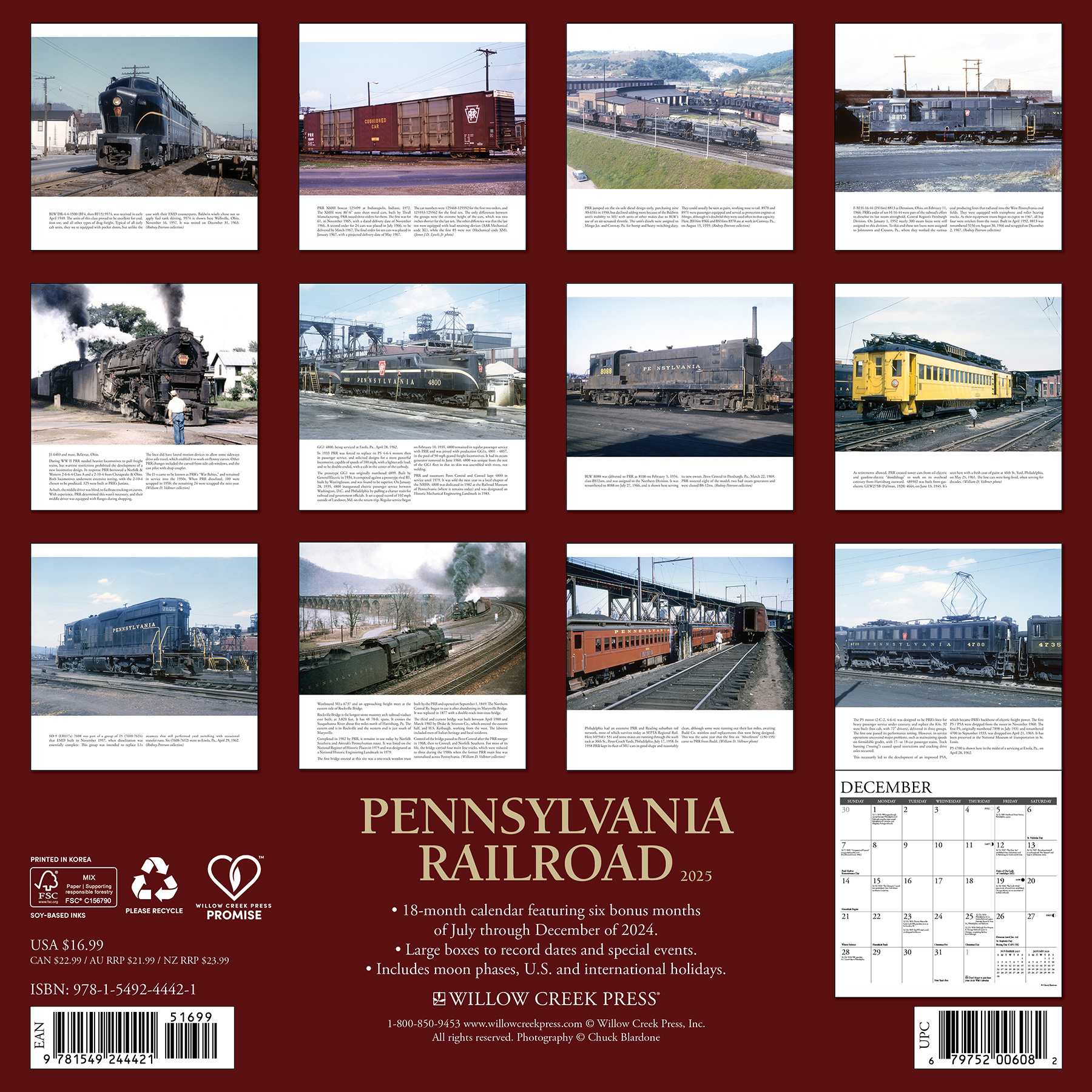 Buying Pennsylvania Railroad Calendar 2025 simply order online