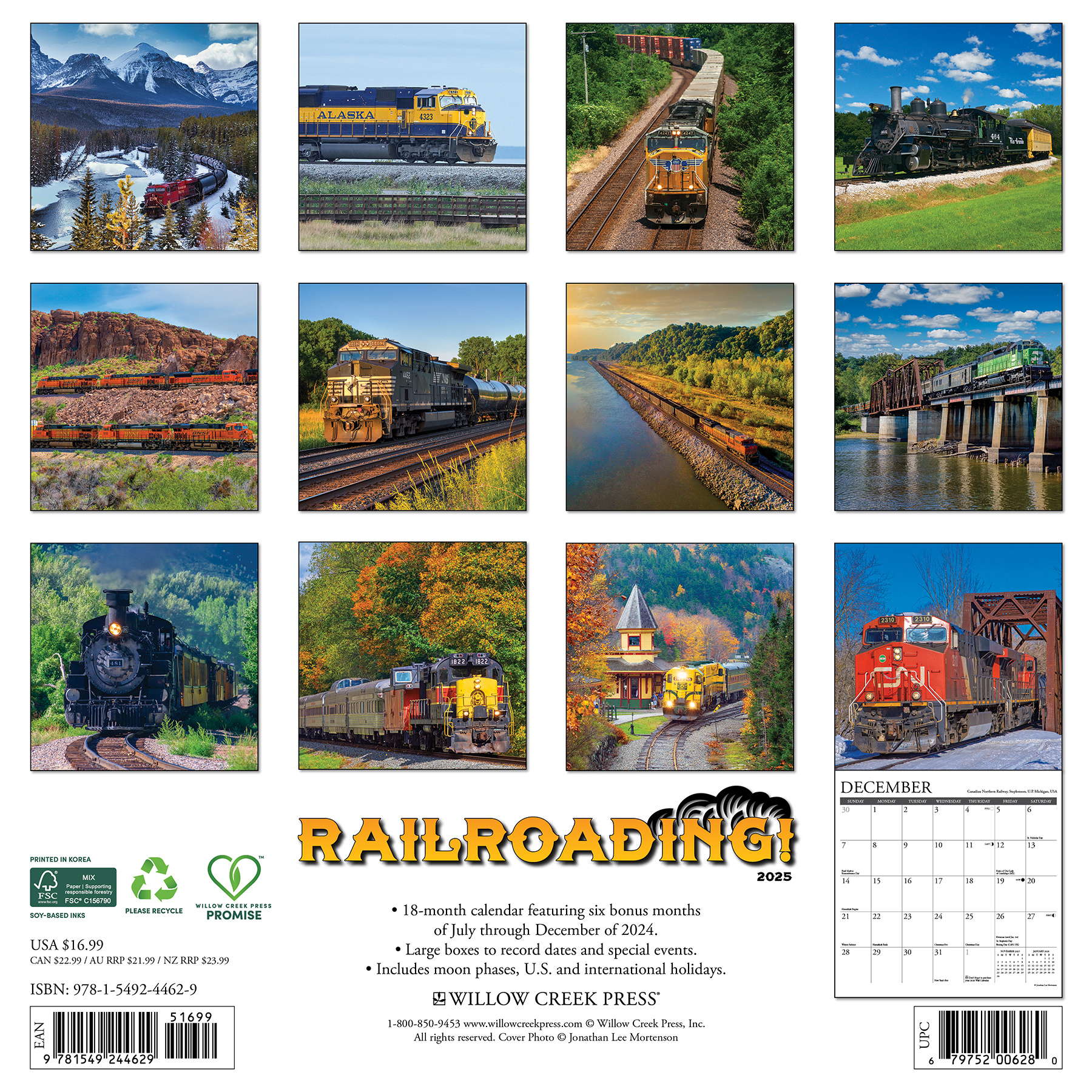 Buying Railroading Calendar 2025 simply order online Kalenderwinkel.nl