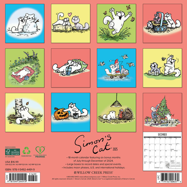 Simon's Cat Kalender 2025 Kopen? Bestel eenvoudig Online