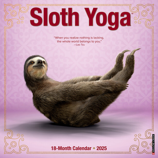 Faultier-Yoga-Kalender 2025