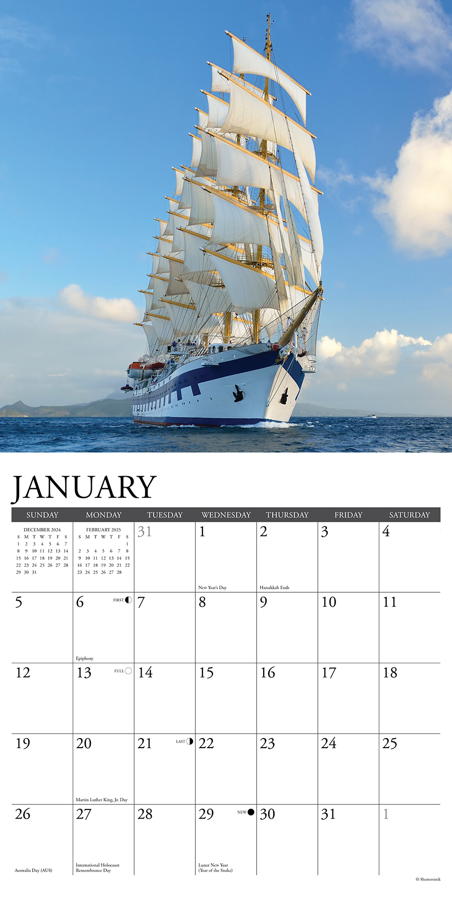 Buying Ships Calendar 2025 simply order online Kalenderwinkel.nl