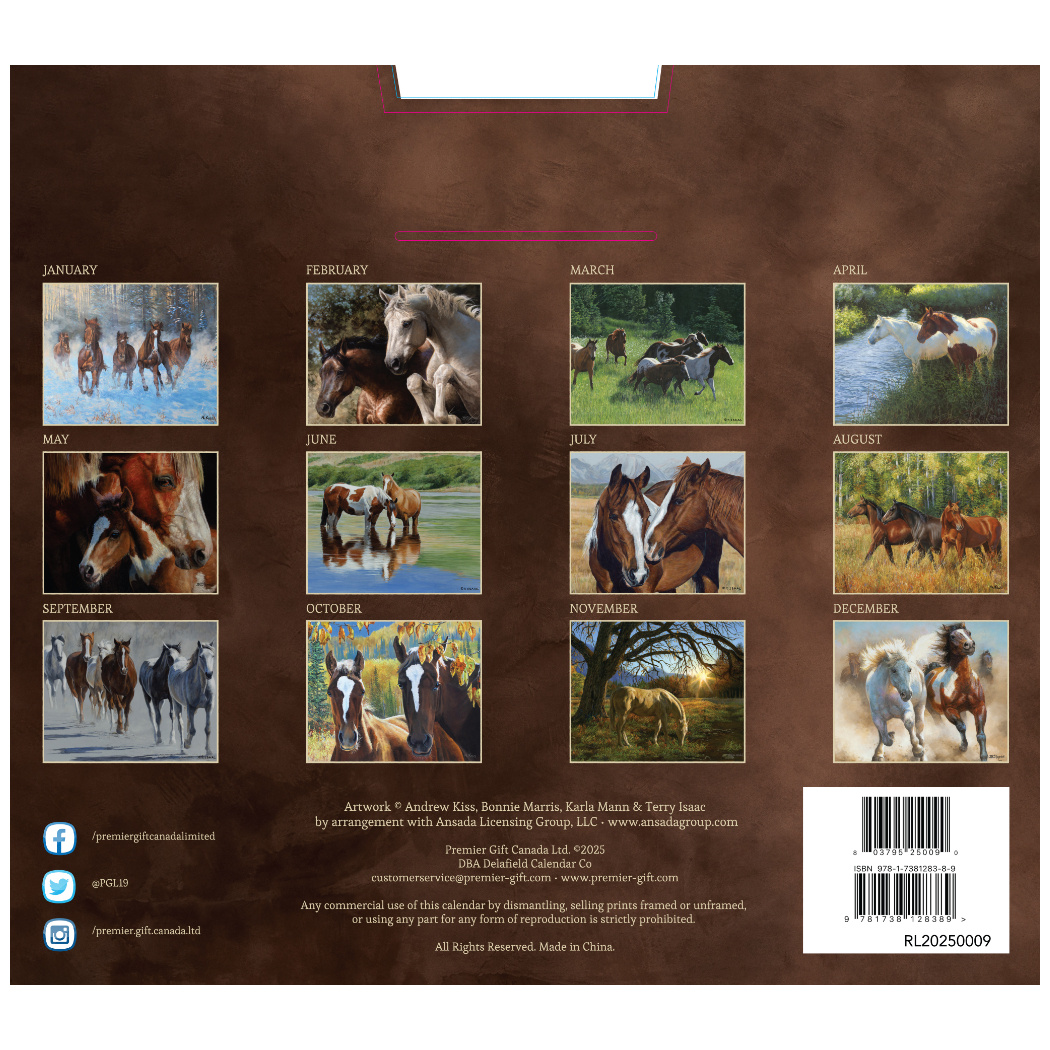 Buy Love Of Horses Calendar 2025? Quick and easy online Kalenderwinkel.nl