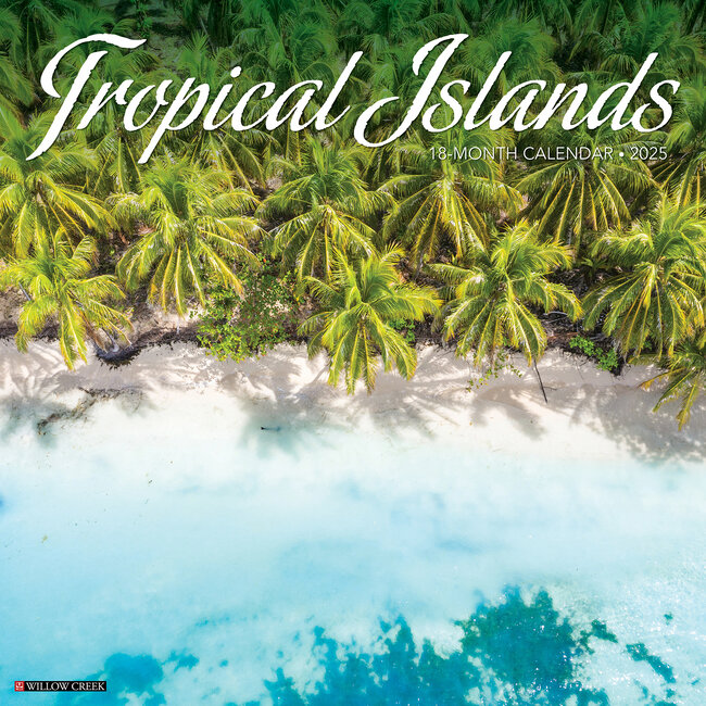 Tropical Island Calendar 2025