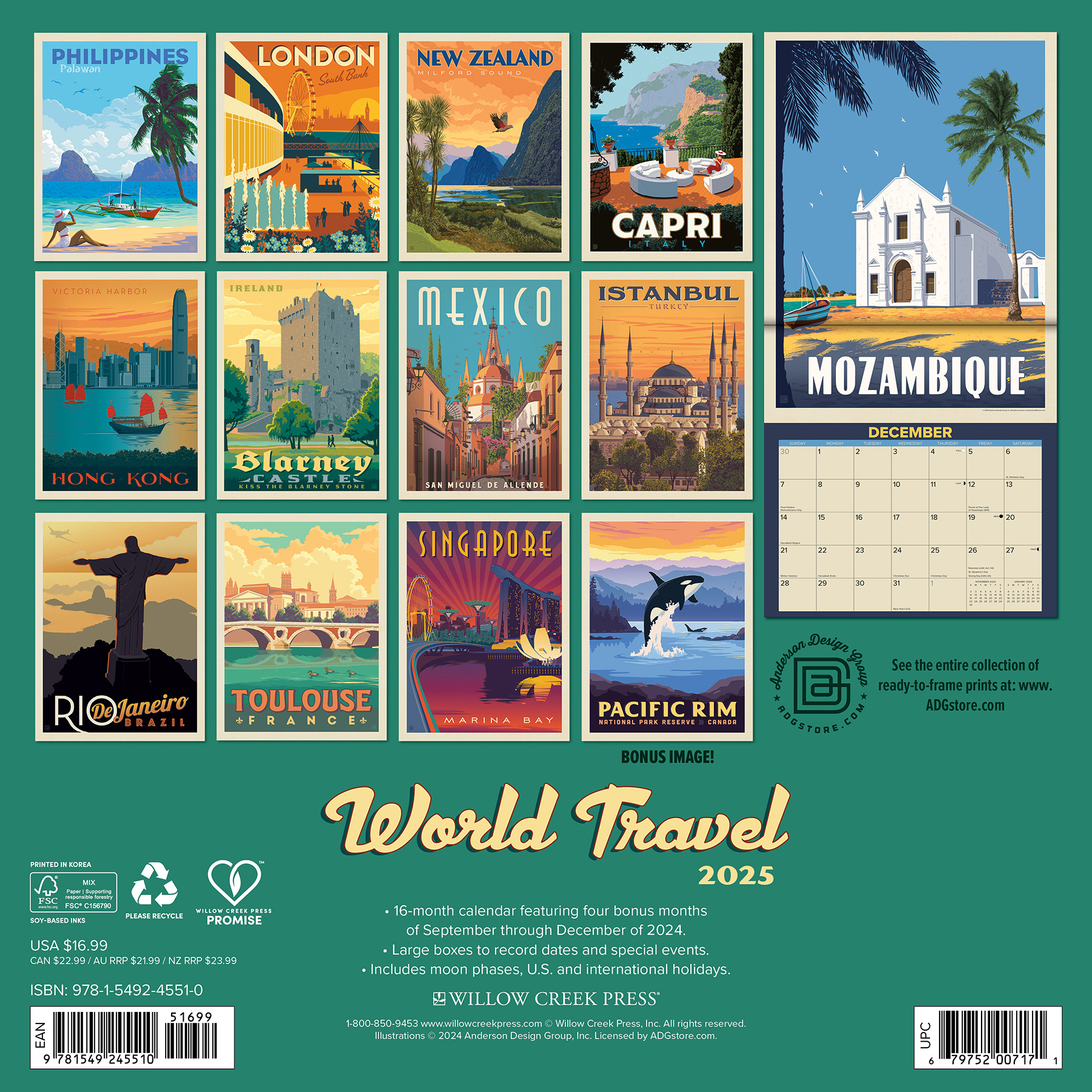 Buying World Travel Calendar 2025? Easily and quickly ordered online