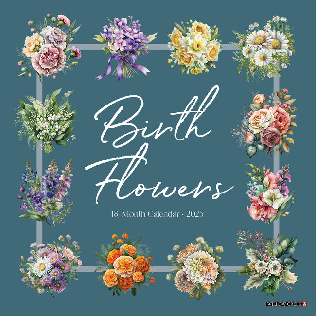 Birth Flower Calendar 2025