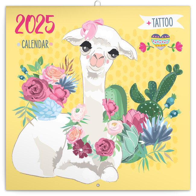 Presco Calendario dei lama felici 2025
