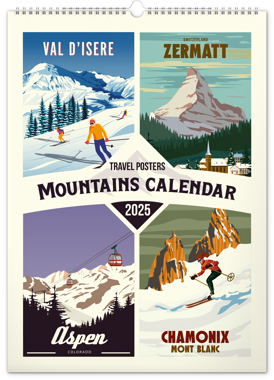 Travel Mountains Kalender 2025