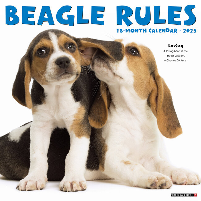 Willow Creek Reglas del Beagle Calendario 2025