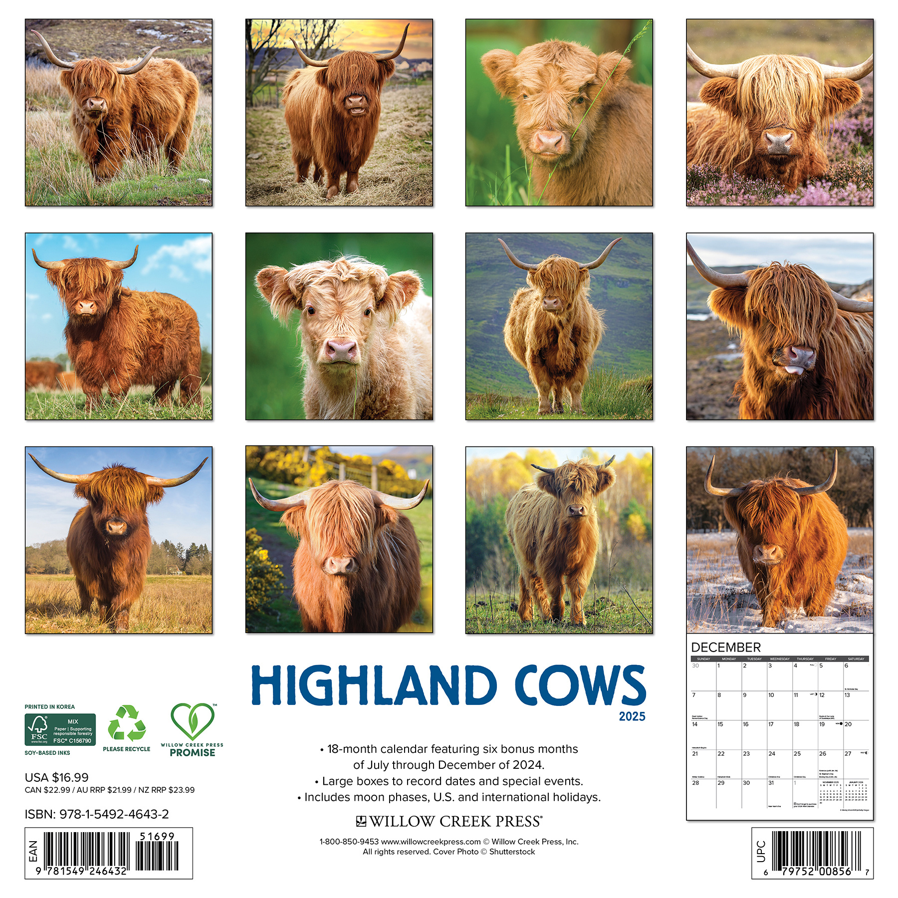 Scottish Highlanders Kalender 2025 Kaufen? Einfach und schnell