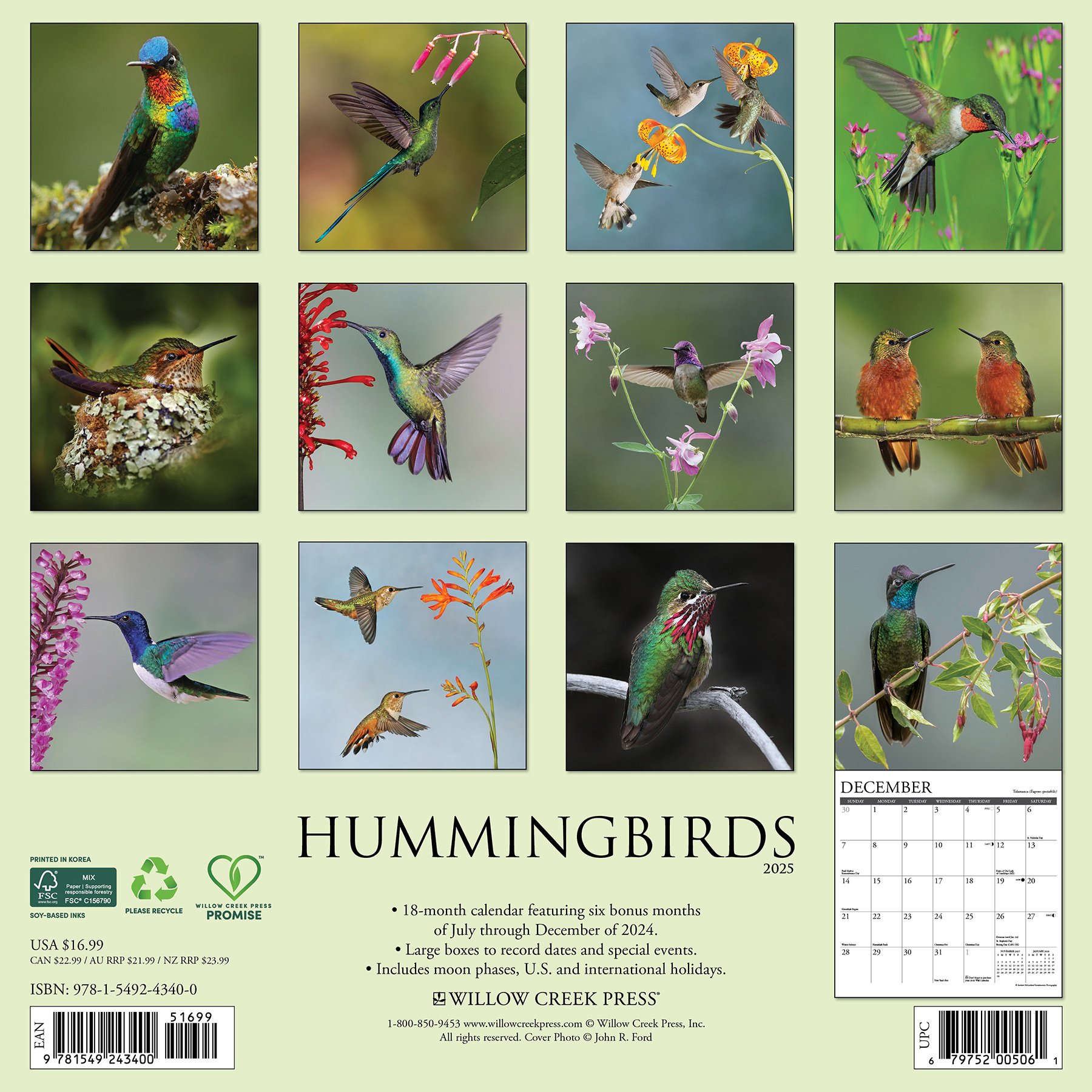 Buying Hummingbirds Calendar 2025 Order easily and quickly Online. Kalenderwinkel.nl