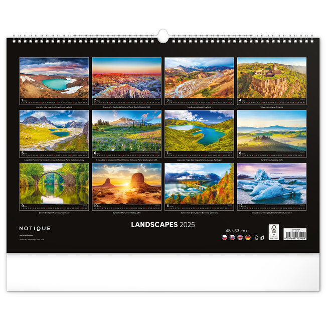 Landscapes Kalender 2025 Kopen? Bestel eenvoudig Online Kalenderwinkel.nl