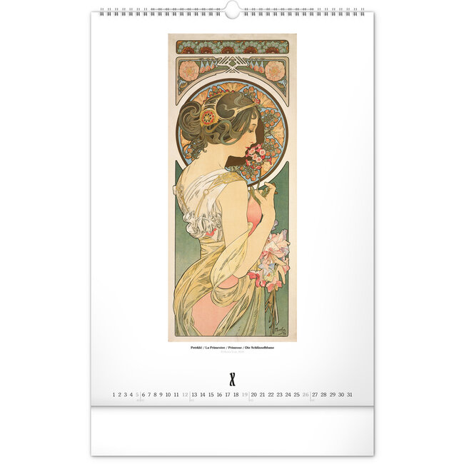 Buying Alphonse Mucha Calendar 2025 simply order online
