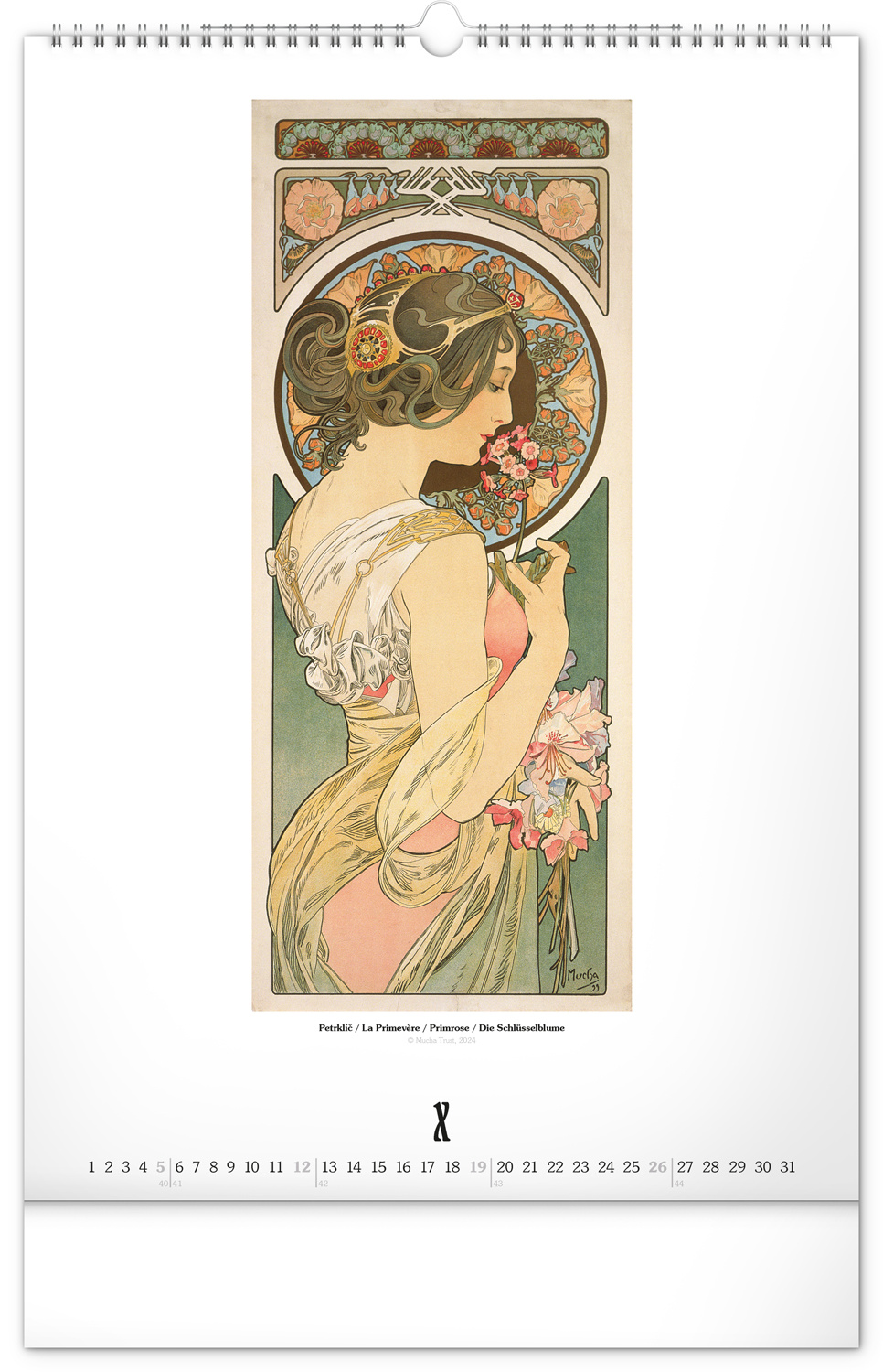 Buying Alphonse Mucha Calendar 2025 simply order online
