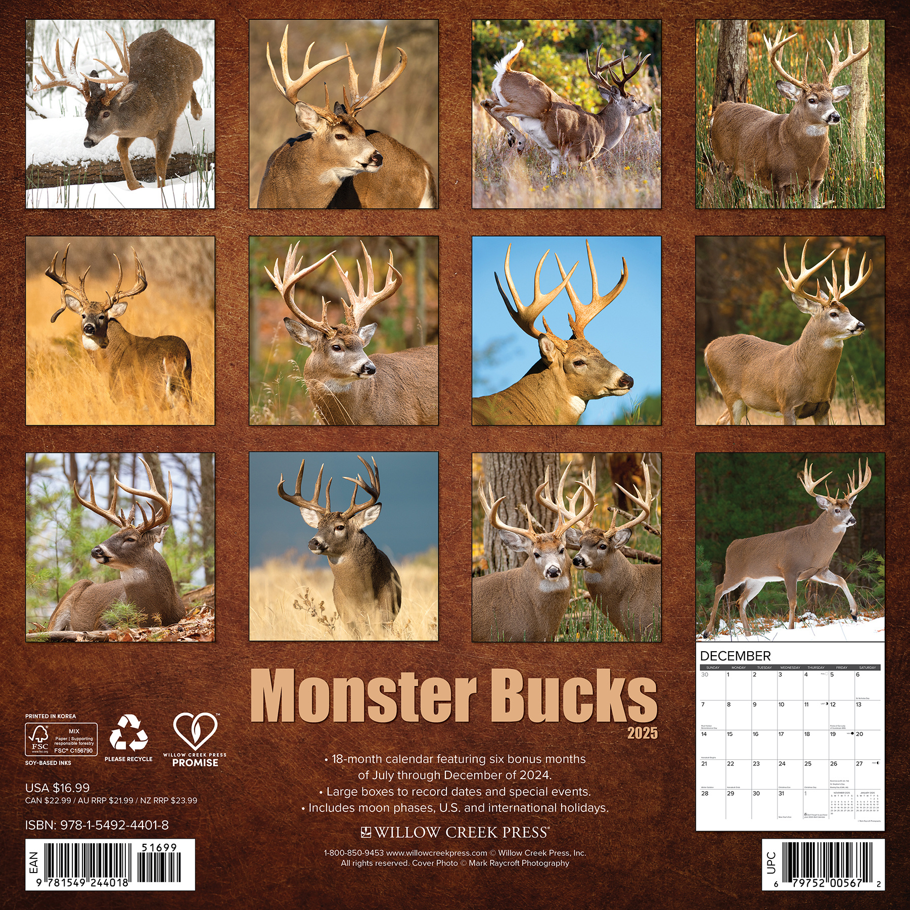 Buying Monster Bucks Calendar 2025? Order easily online Kalenderwinkel.nl