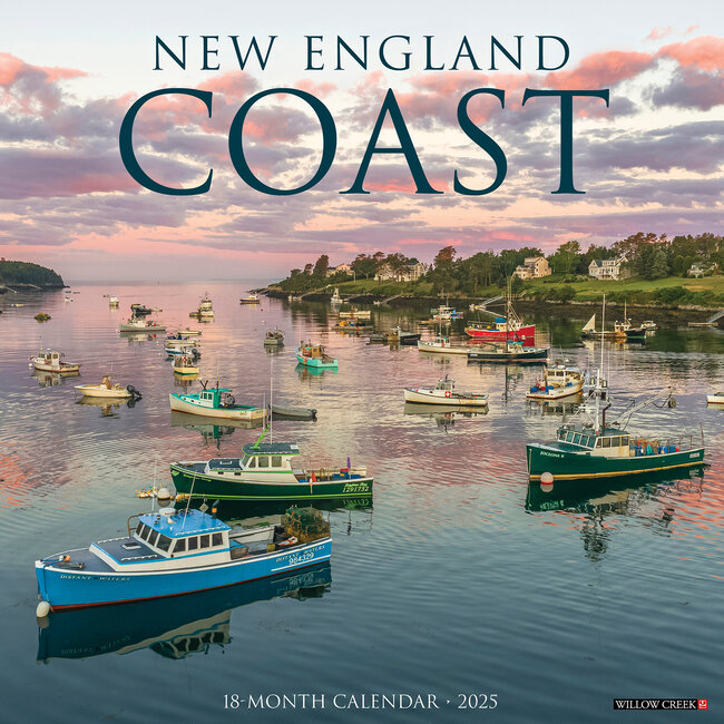 Willow Creek Calendario de la Costa de Nueva Inglaterra 2025