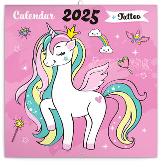 Presco Happy Unicorns Calendar 2025