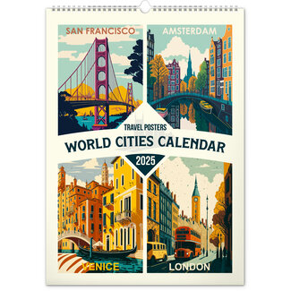 Carteles de viajes - Calendario de las Ciudades del Mundo 2025