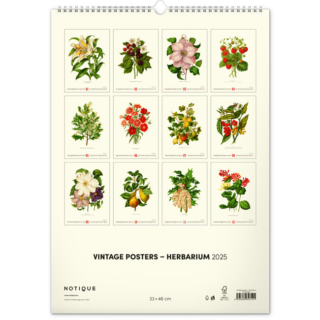 Vintage Posters Buy Herbarium Calendar 2025? Order easily
