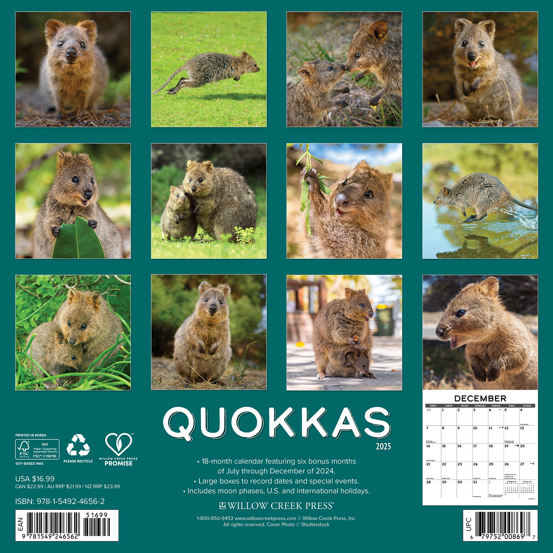 Quokka's Kalender 2025 Kopen? Bestel eenvoudig en snel Online