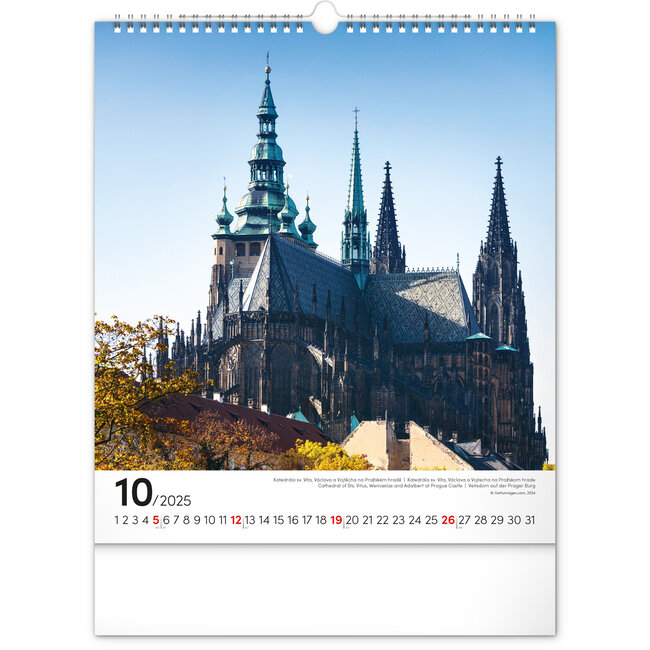 Buying Prague Calendar 2025 Large? Order easily online Kalenderwinkel.nl