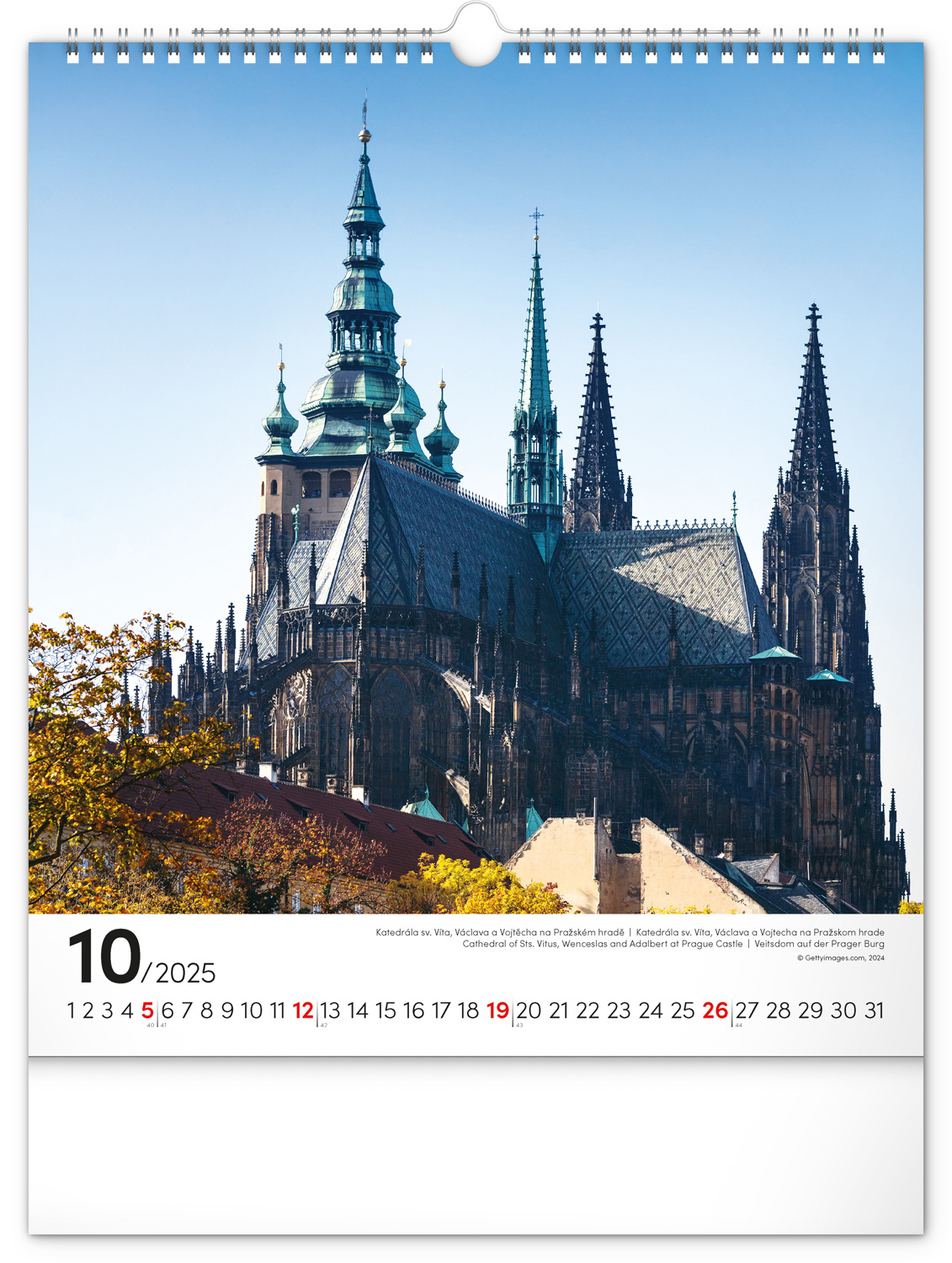 Buying Prague Calendar 2025 Large? Order easily online Kalenderwinkel.nl