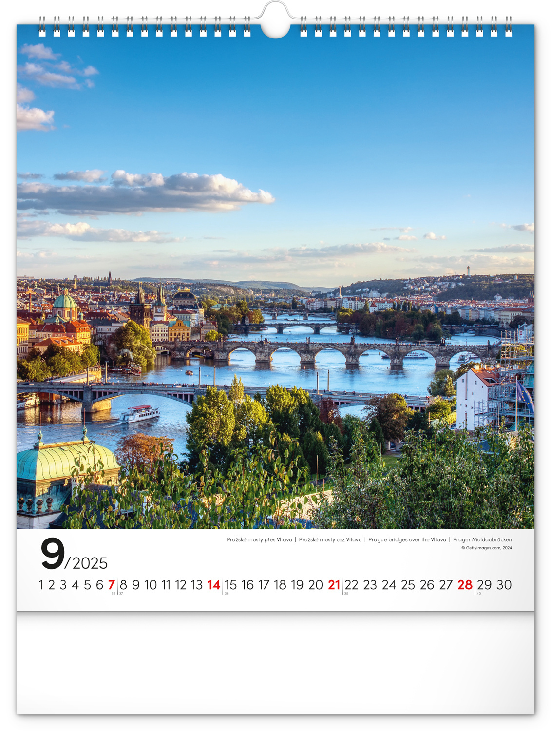 Buying Prague Calendar 2025 Large? Order easily online Kalenderwinkel.nl