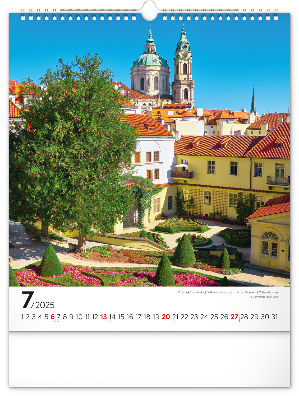 Buying Prague Calendar 2025 Large? Order easily online Kalenderwinkel.nl