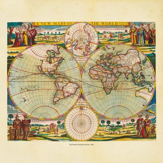 Buying Antique Maps Calendar 2025 order online easily Kalenderwinkel.nl