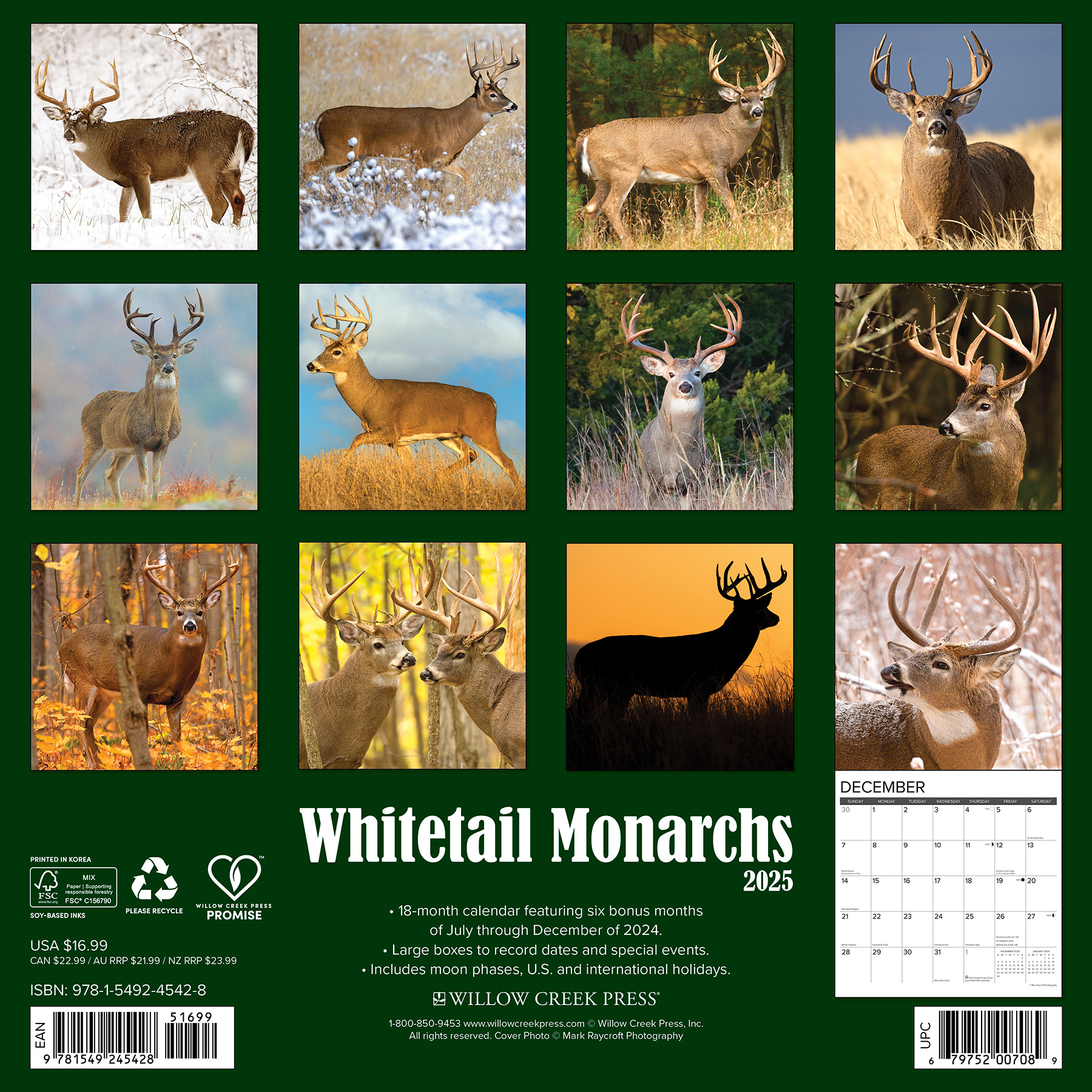 Whitetail Monarchs Kalender 2026 Kopen? Bestel eenvoudig Online
