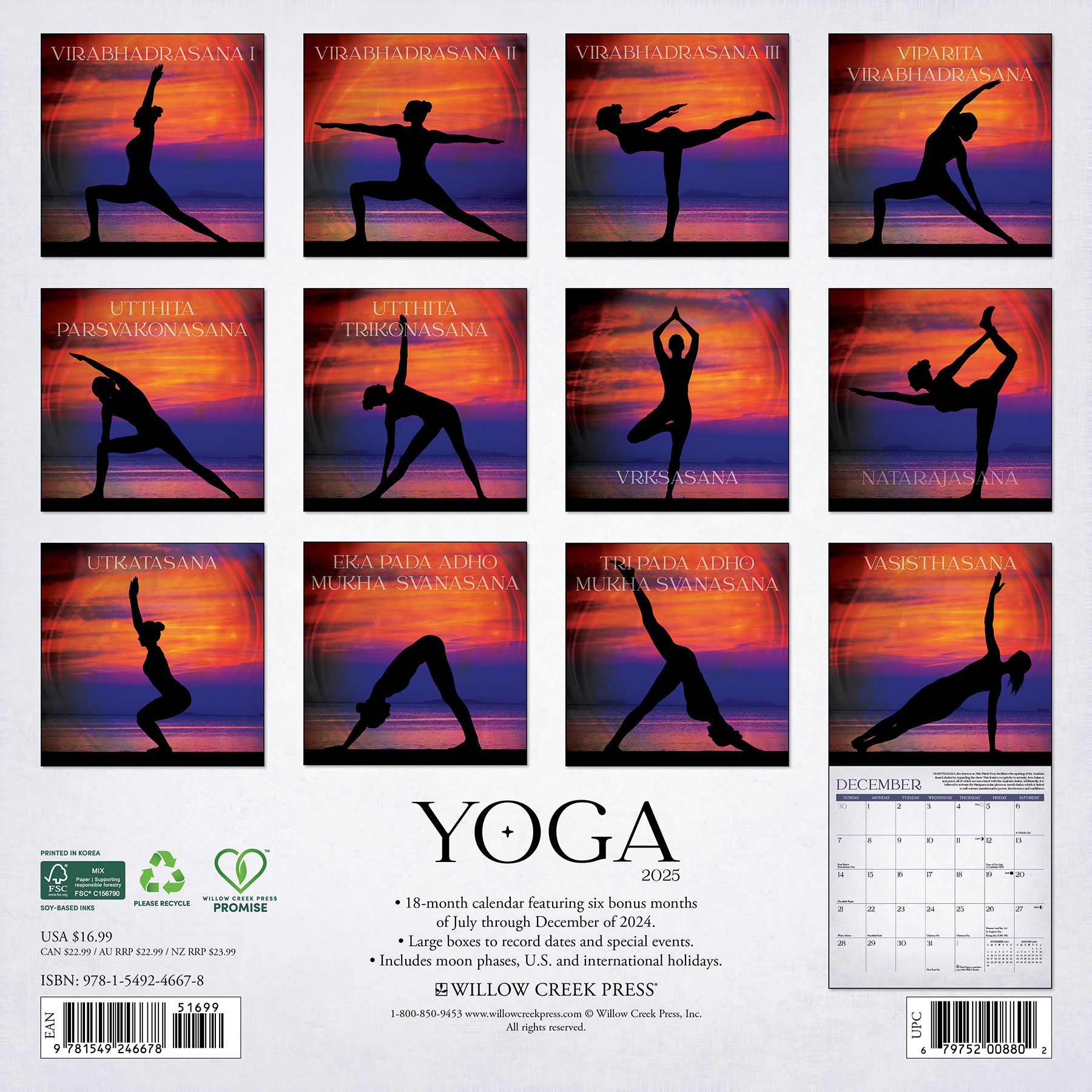 YogaKalender 2025 kaufen? Schnell und einfach online bestellen. Kalenderwinkel.nl