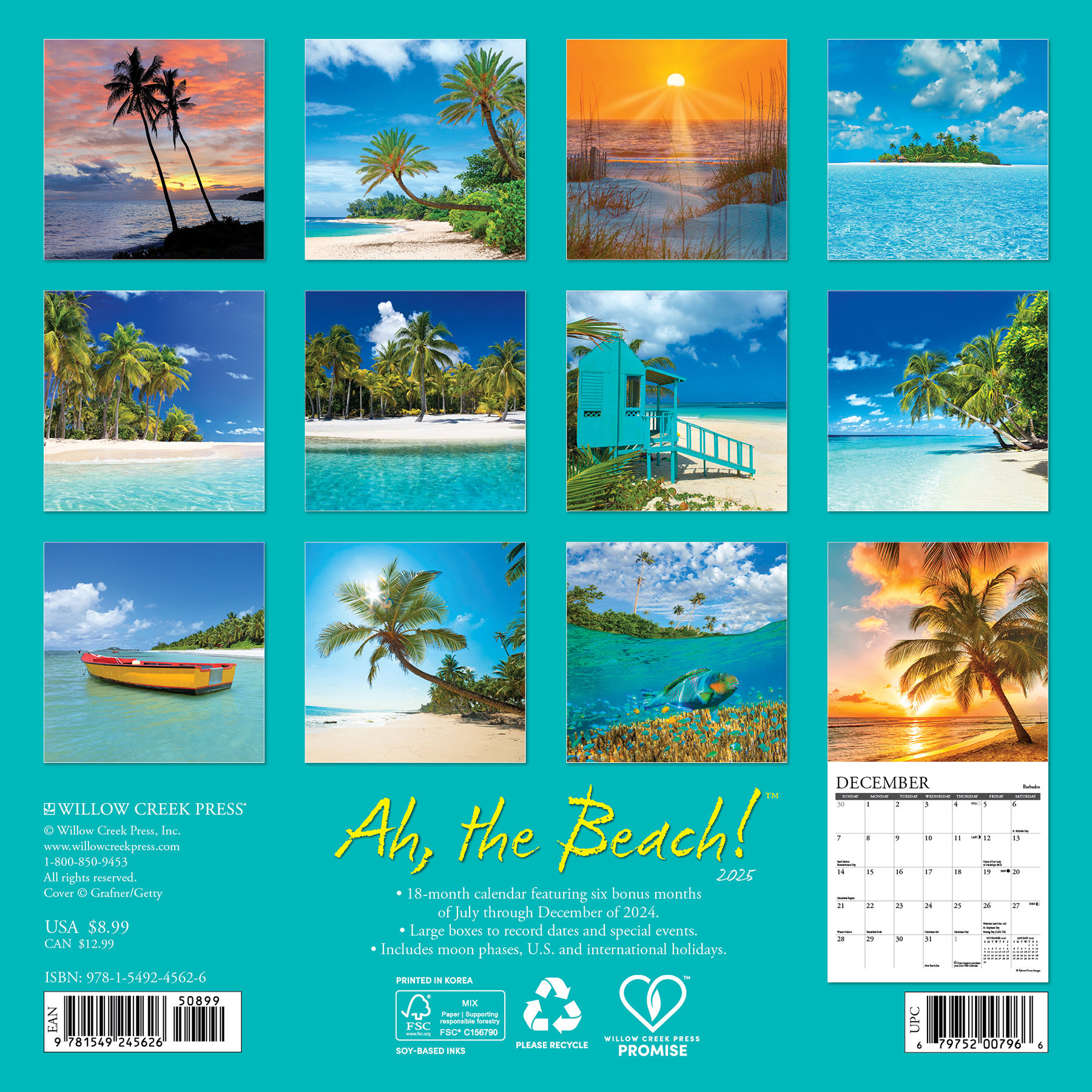 Ah The Beach! Calendar 2025 Mini Buy? Order easily online ...