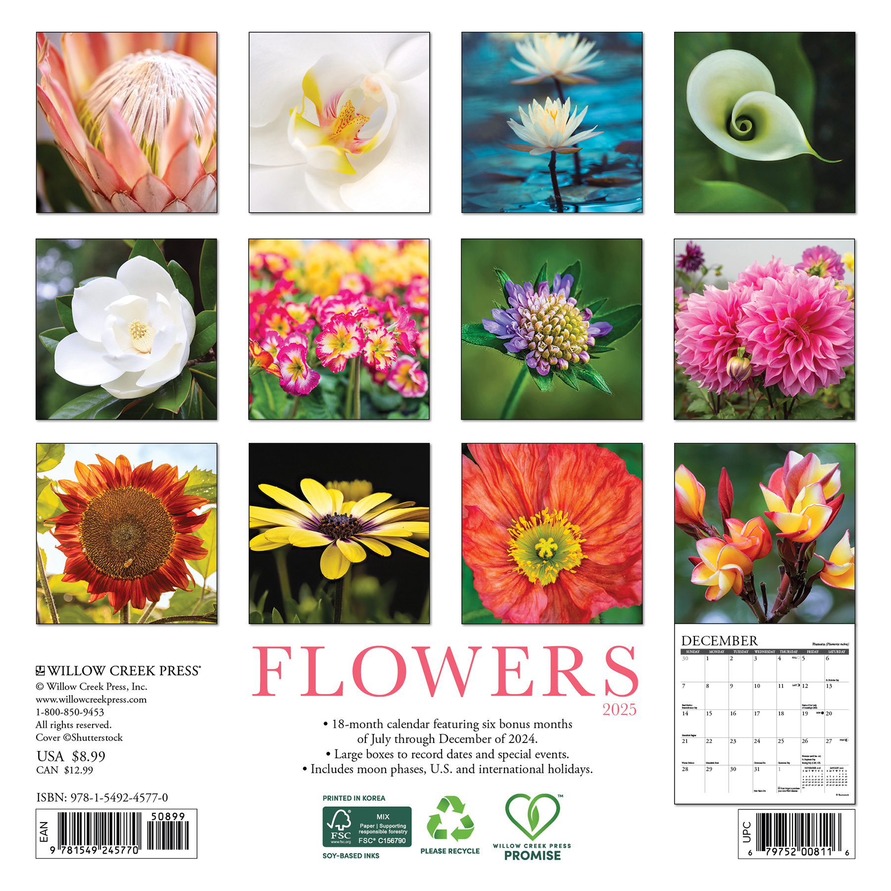 Acheter le Calendrier des Fleurs 2025 Mini ? Commandez en ligne rapidement et facilement