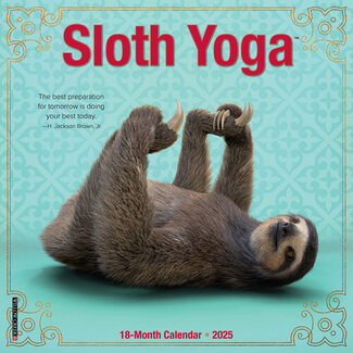 Willow Creek Faultier-Yoga-Kalender 2025 Mini