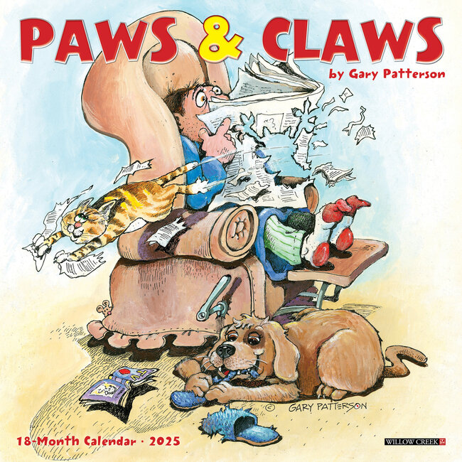 Paws and Claws par Gary Patterson Calendrier 2025 Mini