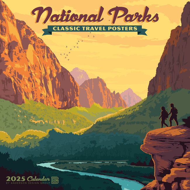 Willow Creek Calendario de Parques Nacionales 2025 Mini