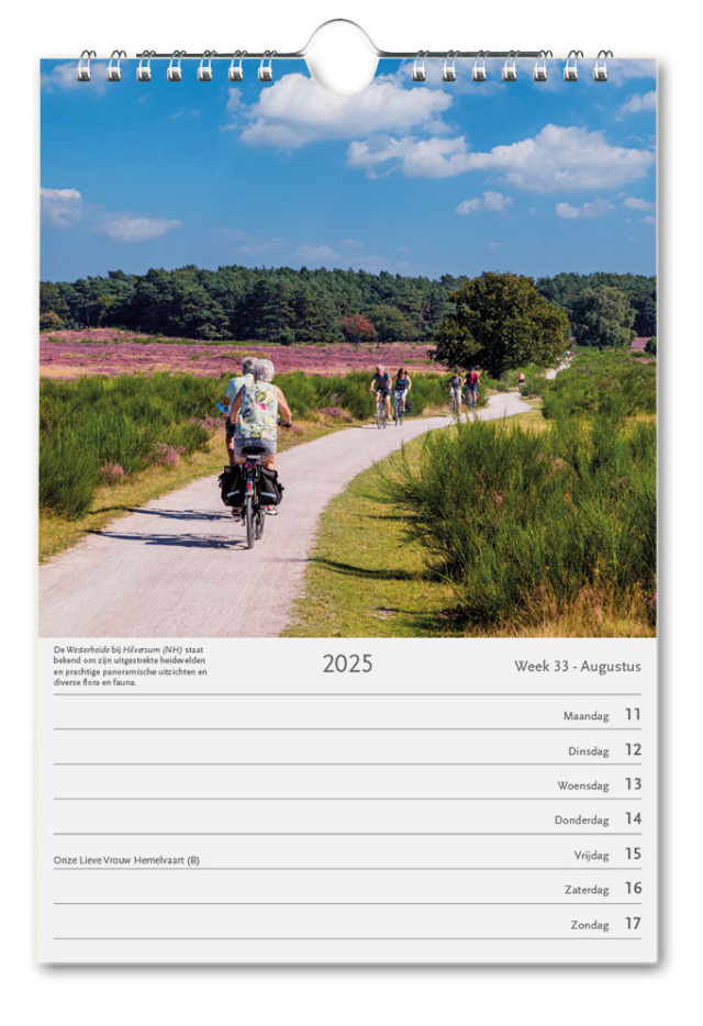 Holland Weekkalender 2025 Bestellen? Kalenderwinkel.nl