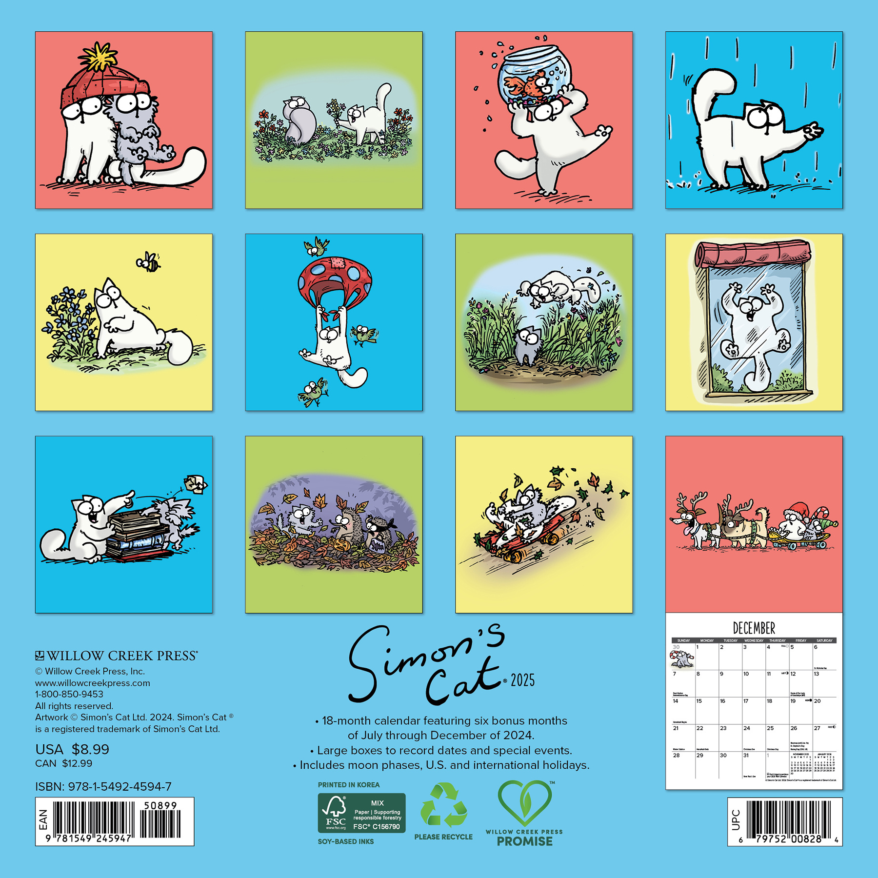 Simon's Cat Mini Kalender 2025 Kopen? Bestel eenvoudig Online