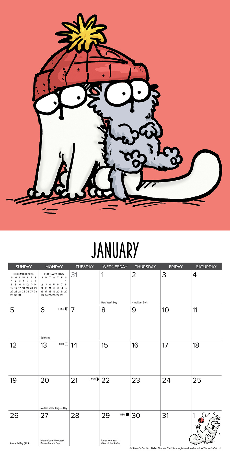 Simon's Cat Mini Kalender 2025 Kopen? Bestel eenvoudig Online