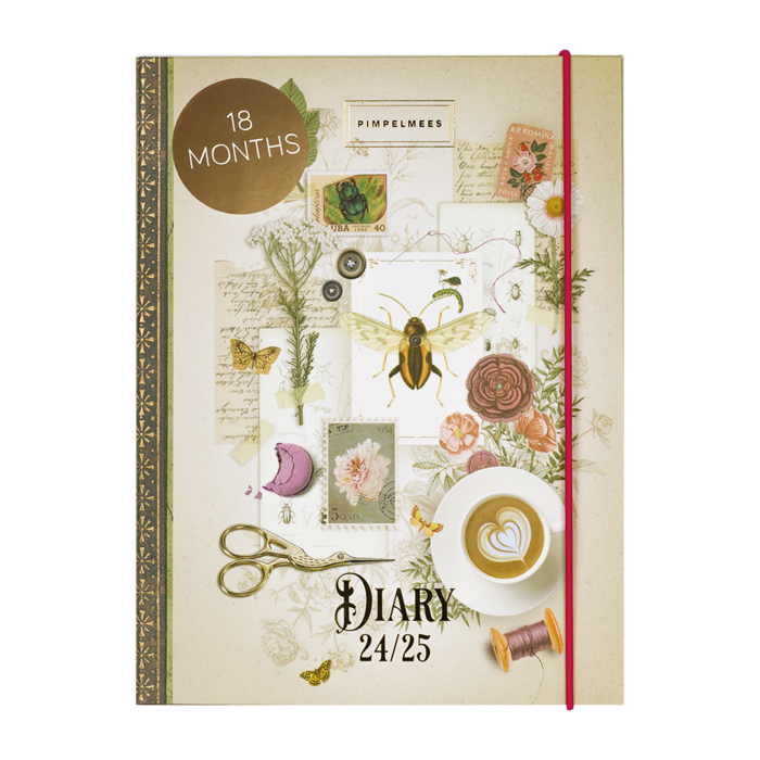 Pimpelmees school diary A5 2024 - 2025Wonderland - Grape Beetlebee