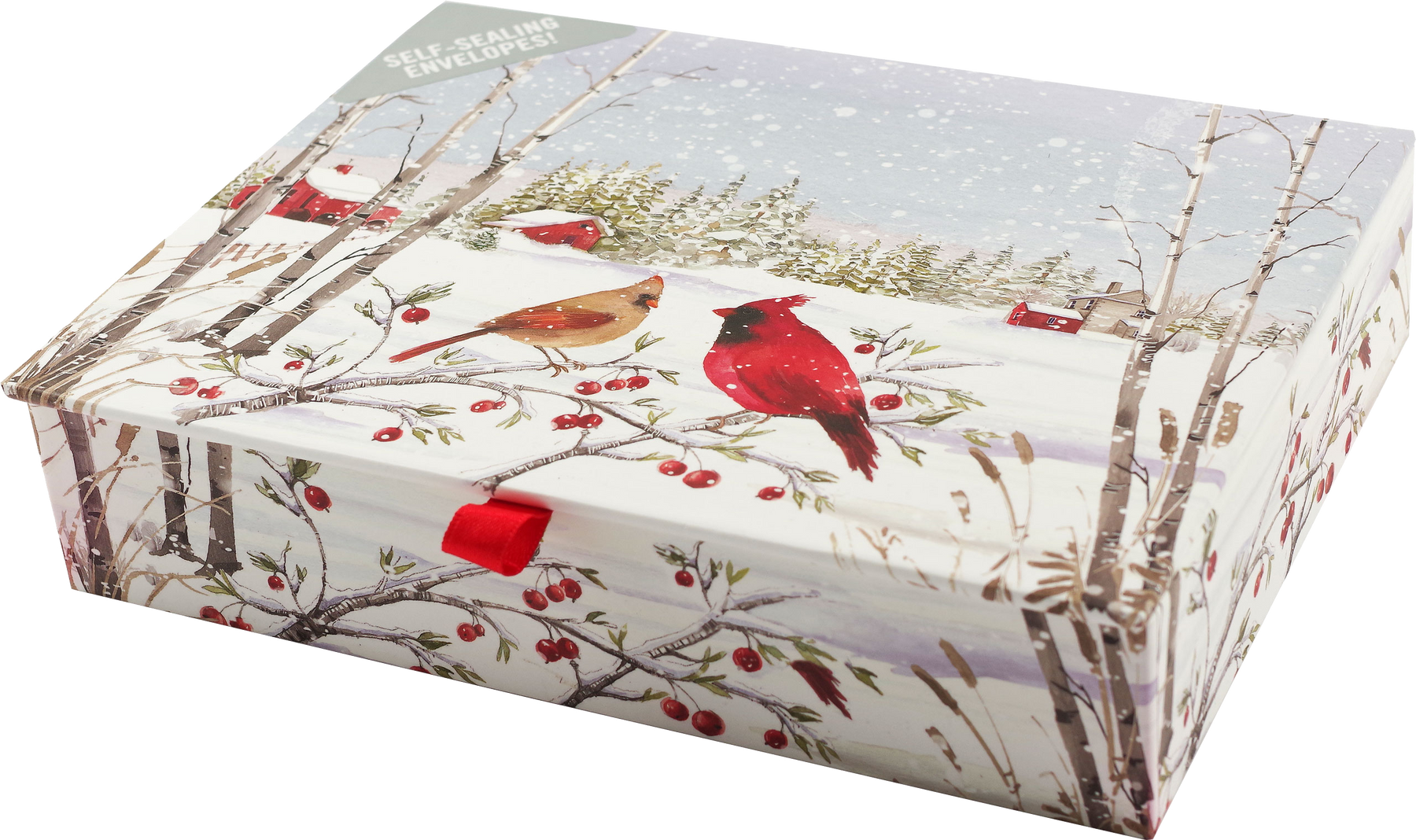 Cardinals in Winter Deluxe Doosje 20 stuks