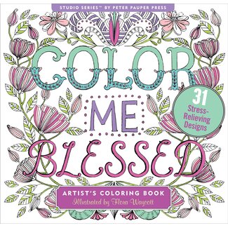 Peter Pauper Color Me Blessed Colouring Book