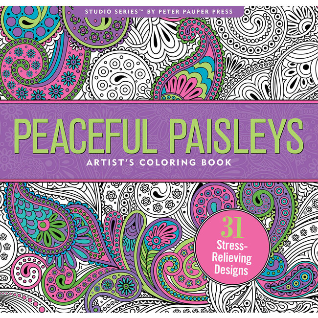 Libro da colorare Peaceful Paisleys