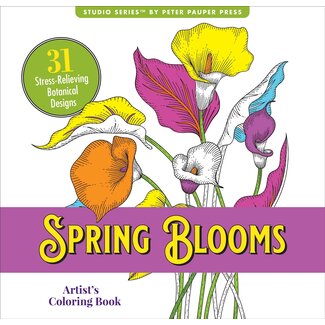 Peter Pauper Livre de coloriage Spring Blooms