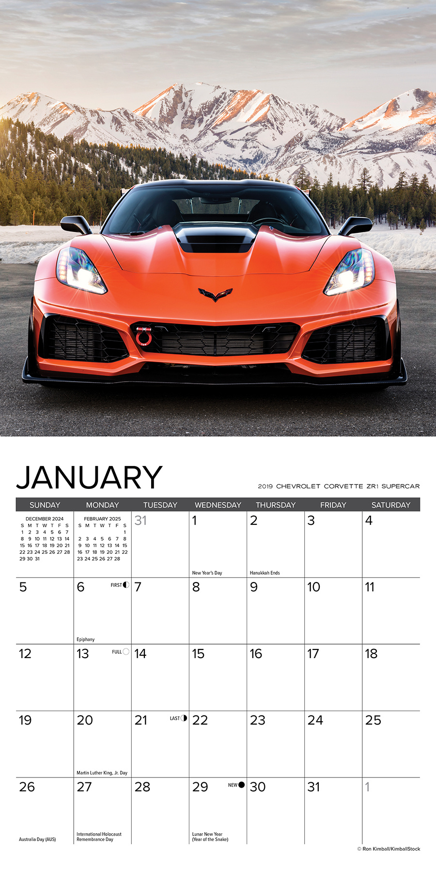 Acheter le calendrier Corvette 2025 Mini ? Commandez en ligne rapidement et facilement