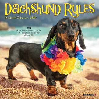 Willow Creek Dachshund Reglas Calendario 2025 Mini